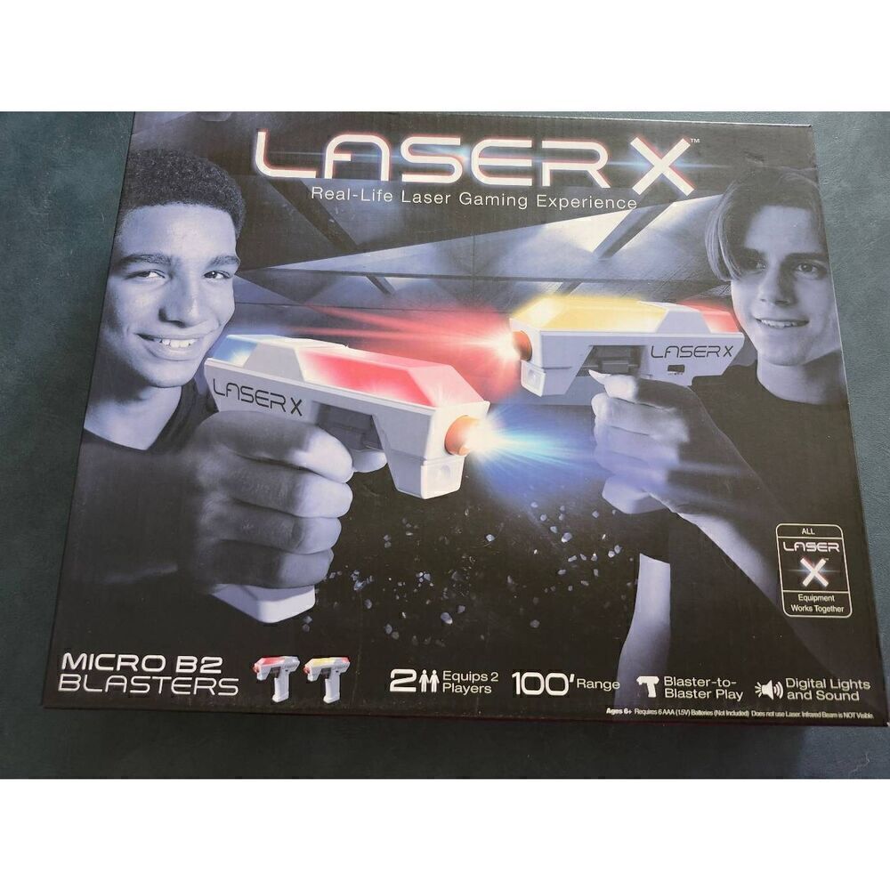 LaserX Micro B Blasters - Pack of 2 Real Life Laser Gaming Experience NIB